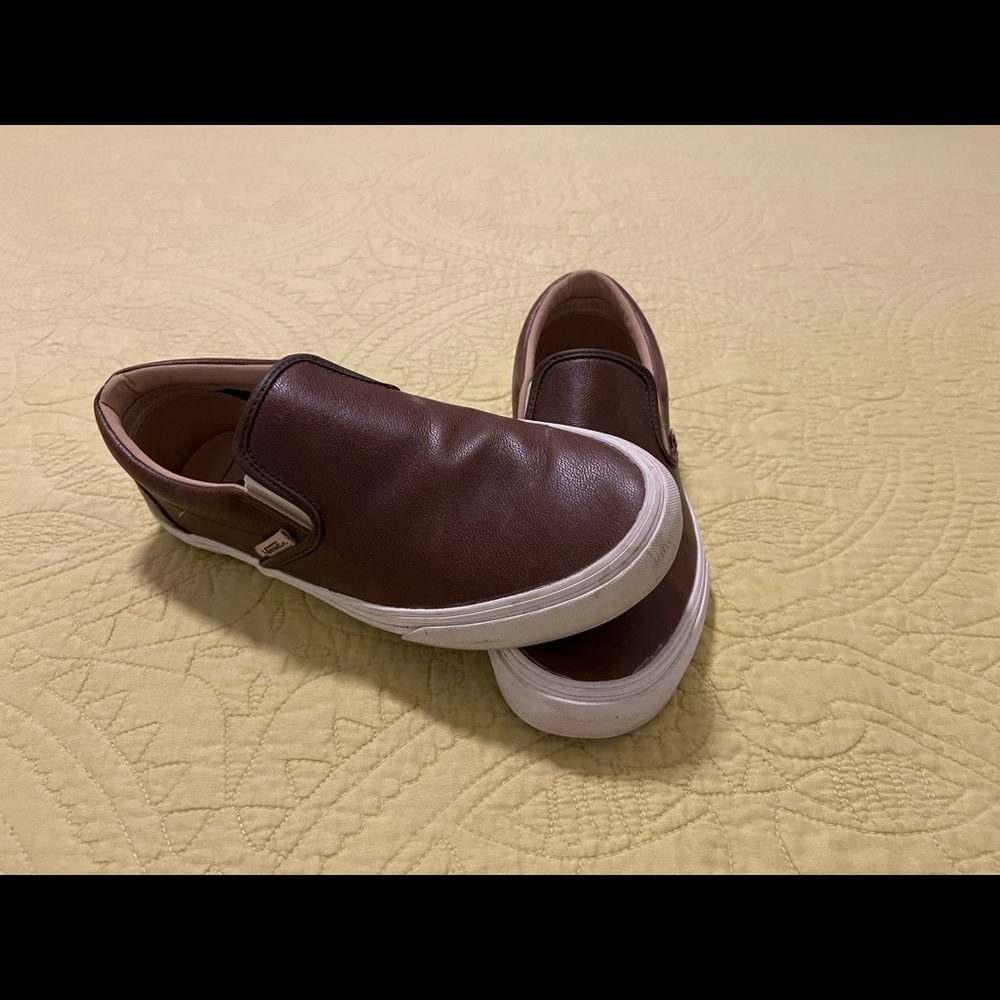 Genuine leather Vans